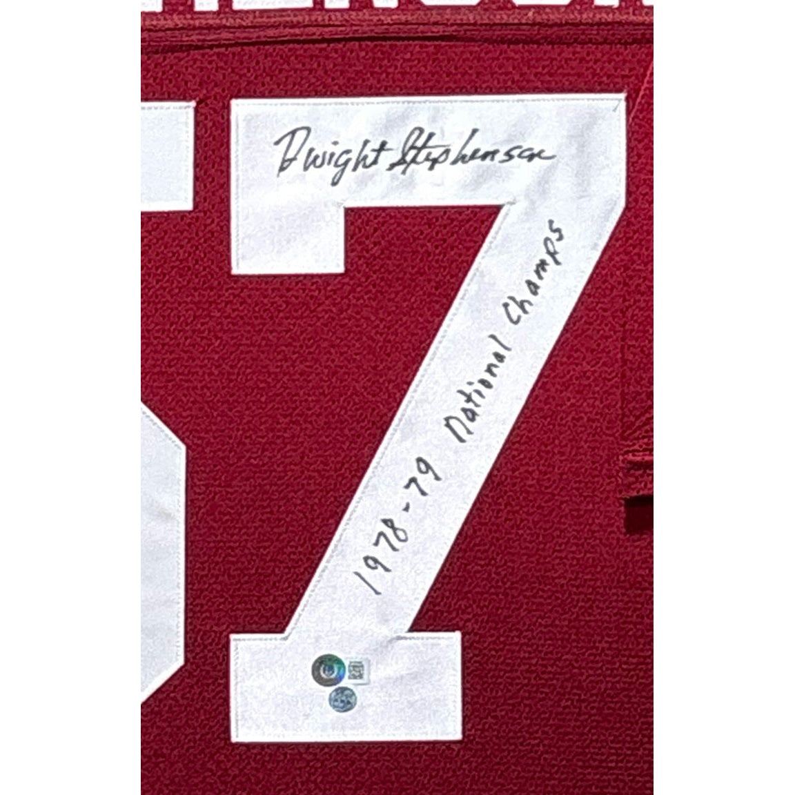 Dwight Stephenson Framed Signed Jersey Beckett Autographed Alabama