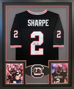 Sterling Sharpe Framed Signed Jersey Beckett Autographed South Carolina USC 1 of 2