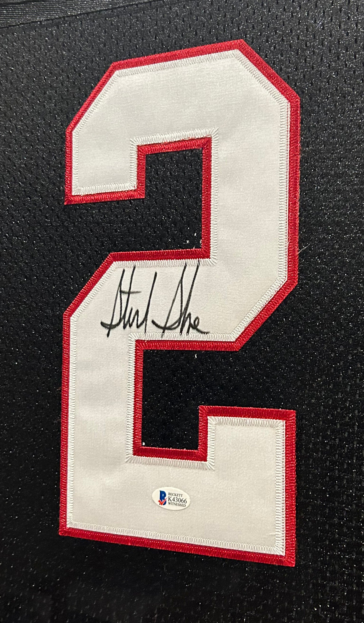 Sterling Sharpe Autographed Signed Custom Jersey - Beckett - Red