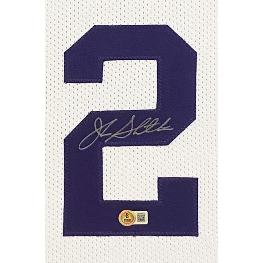 John Stockton Framed Signed Jersey Beckett Autographed Utah Jazz