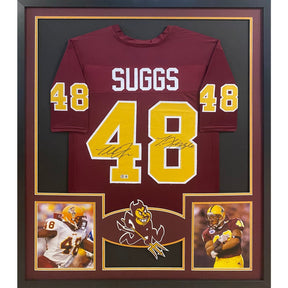 Terrell Suggs Framed Signed Jersey Beckett Autographed Arizona State