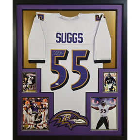 Terrell Suggs Framed Signed Jersey JSA Autographed Baltimore Ravens