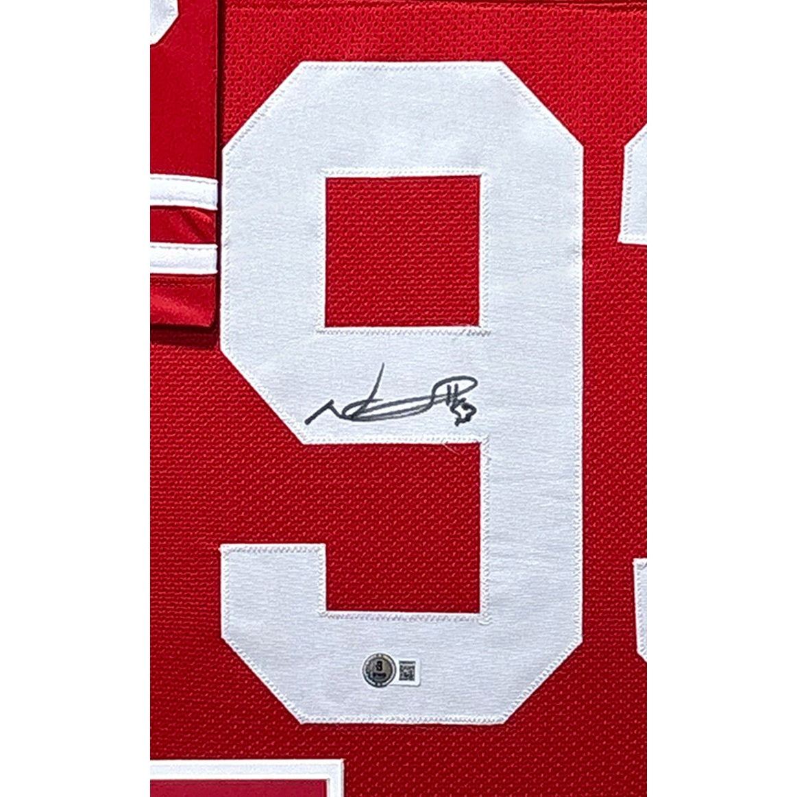 Ndamukong Suh Framed Signed Jersey Beckett Autographed Nebraska