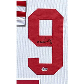 Ndamukong Suh Framed Signed White Jersey Beckett Autographed Nebraska