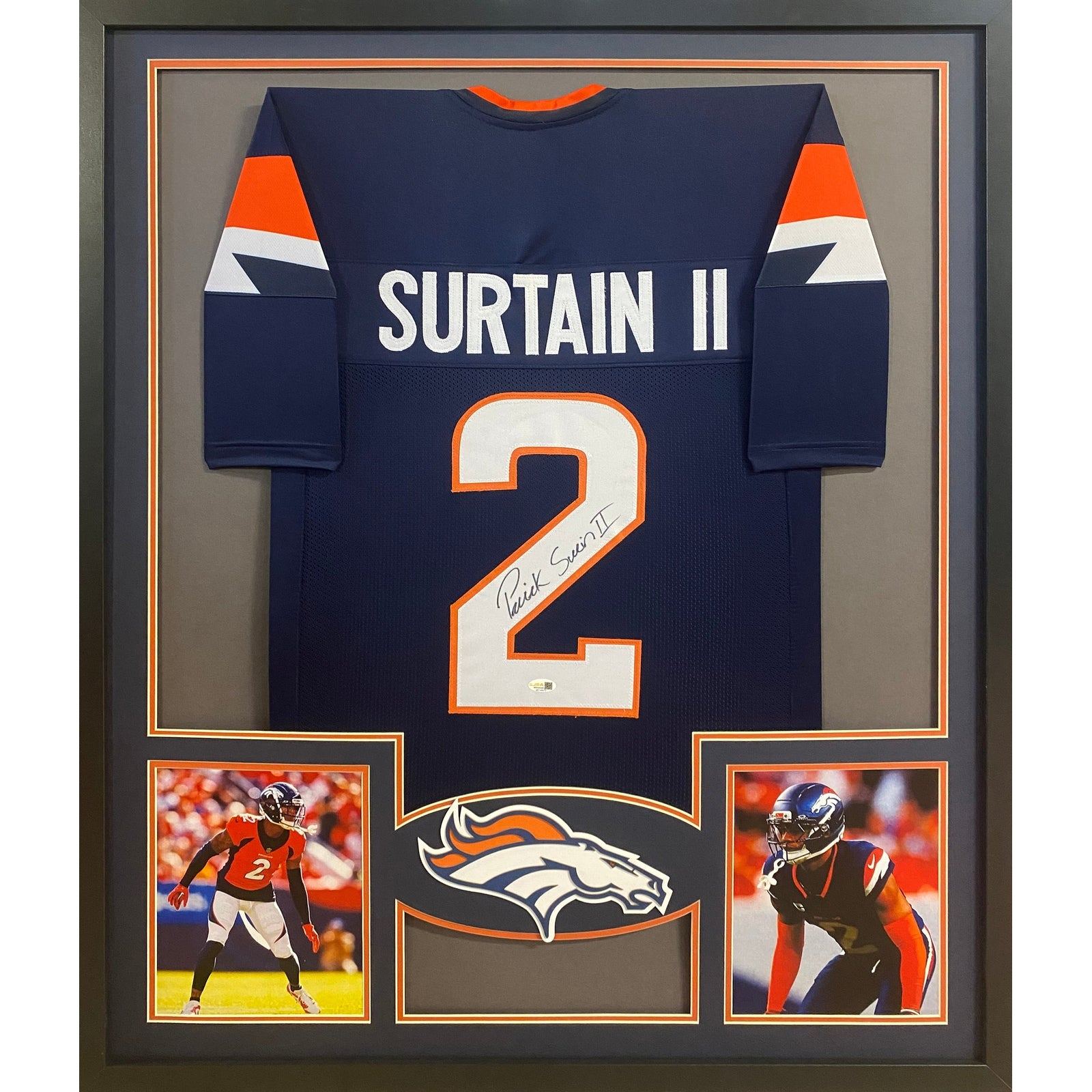 Patrick Surtain Framed Signed Jersey Denver Broncos JSA Autographed