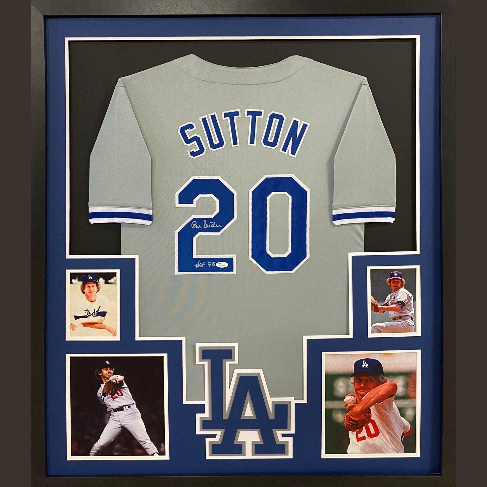 Don Sutton Signed Framed Jersey JSA Autographed Los Angeles Dodgers