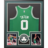 Jayson Tatum Framed Signed Jersey Beckett Boston Celtics Autographed