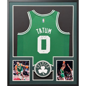 Jayson Tatum Framed Signed Jersey Beckett Boston Celtics Autographed