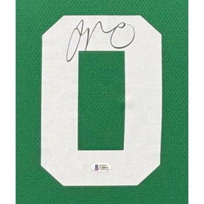 Jayson Tatum Framed Signed Jersey Beckett Boston Celtics Autographed