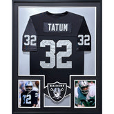 Jack Tatum Framed Signed Black Jersey Beckett Oakland Raiders Autographed