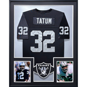 Jack Tatum Framed Signed Black Jersey Beckett Oakland Raiders Autographed
