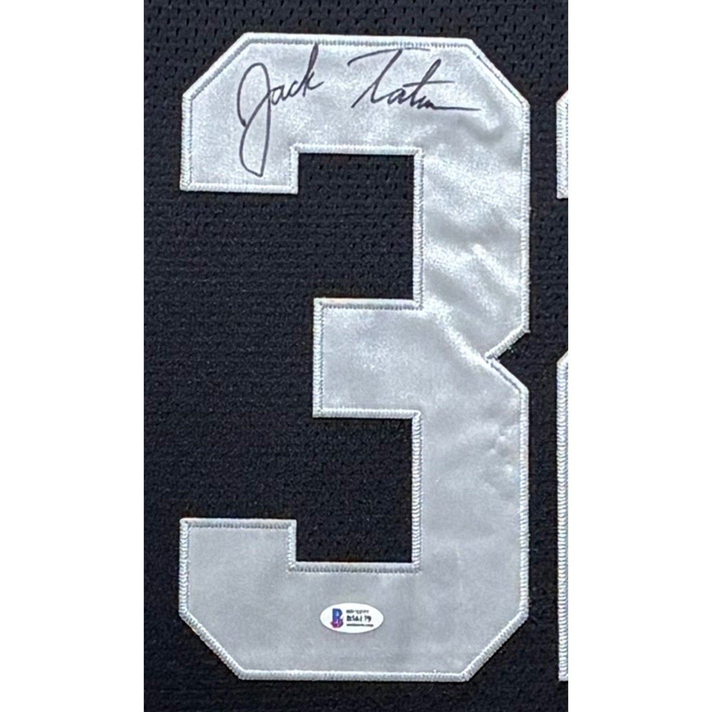 Jack Tatum Framed Signed Black Jersey Beckett Oakland Raiders Autographed