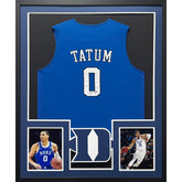 Jayson Tatum Framed Signed Jersey JSA Duke Autographed Celtics