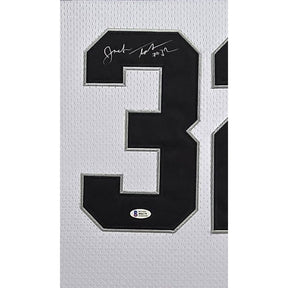 Jack Tatum Framed Signed White Jersey Beckett Oakland Raiders Autographed