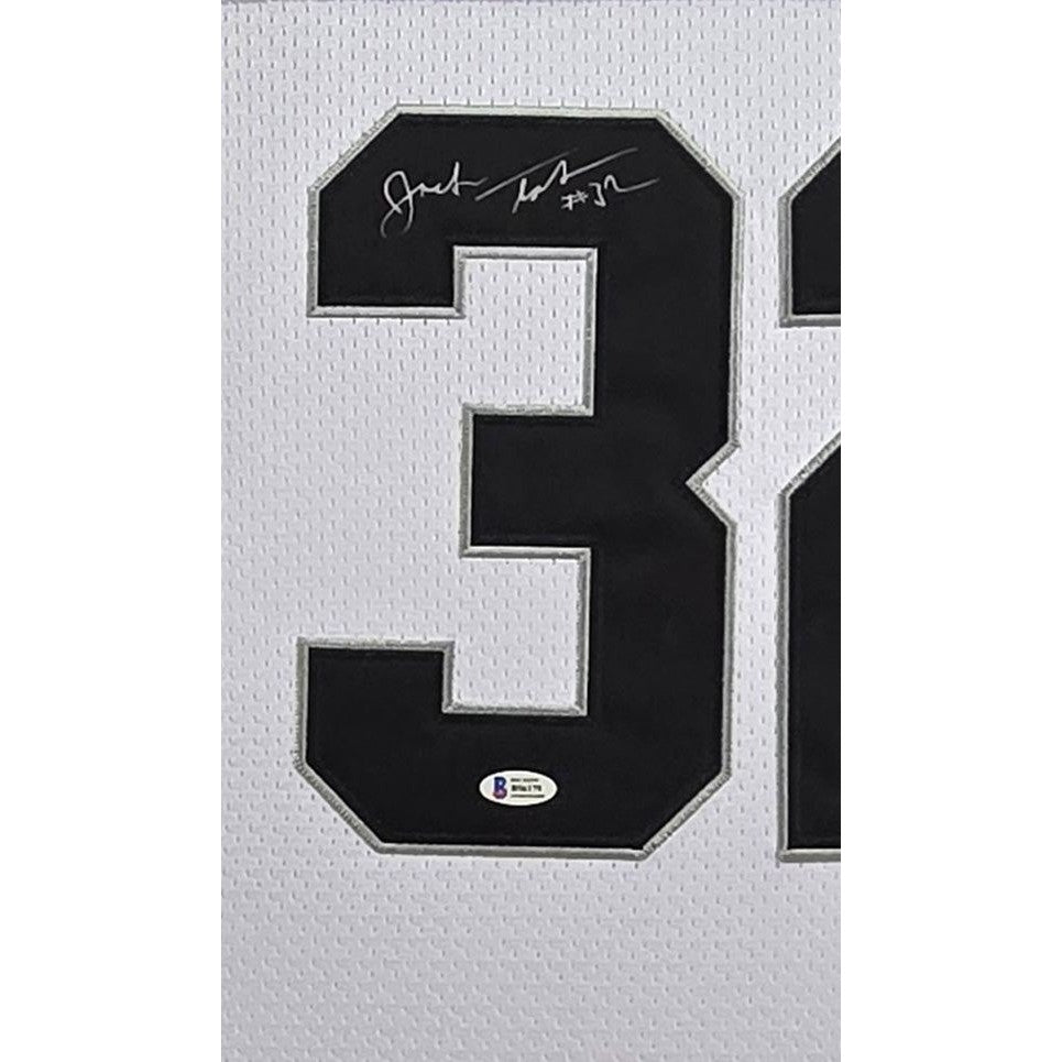 Jack Tatum Framed Signed White Jersey Beckett Oakland Raiders Autographed