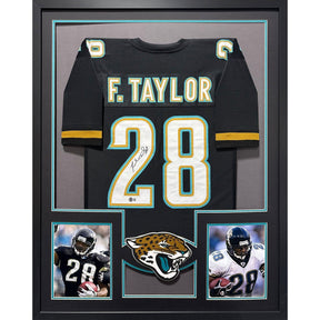 Fred Taylor Framed Signed Jaguars Black Jersey Beckett Autographed