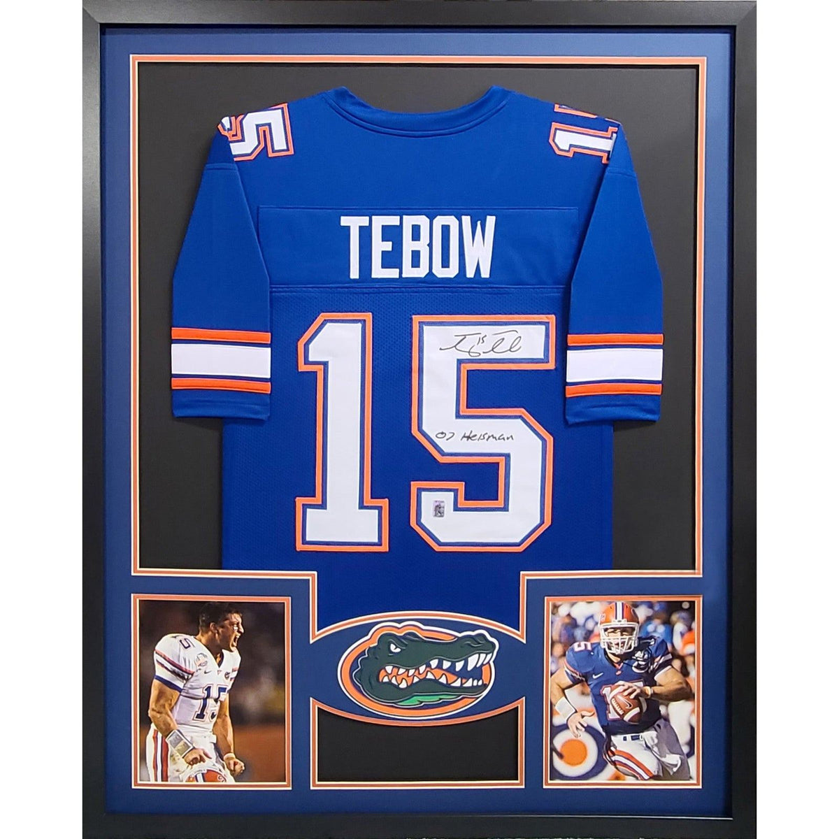 Tim Tebow Framed Jersey Autographed Signed Florida COA Heisman