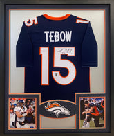 Tim Tebow Framed Jersey Autographed Signed Denver Broncos Tebow COA