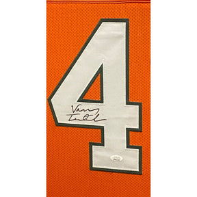 Vinny Testaverde Signed Framed Jersey JSA Autographed Miami Heisman Winner