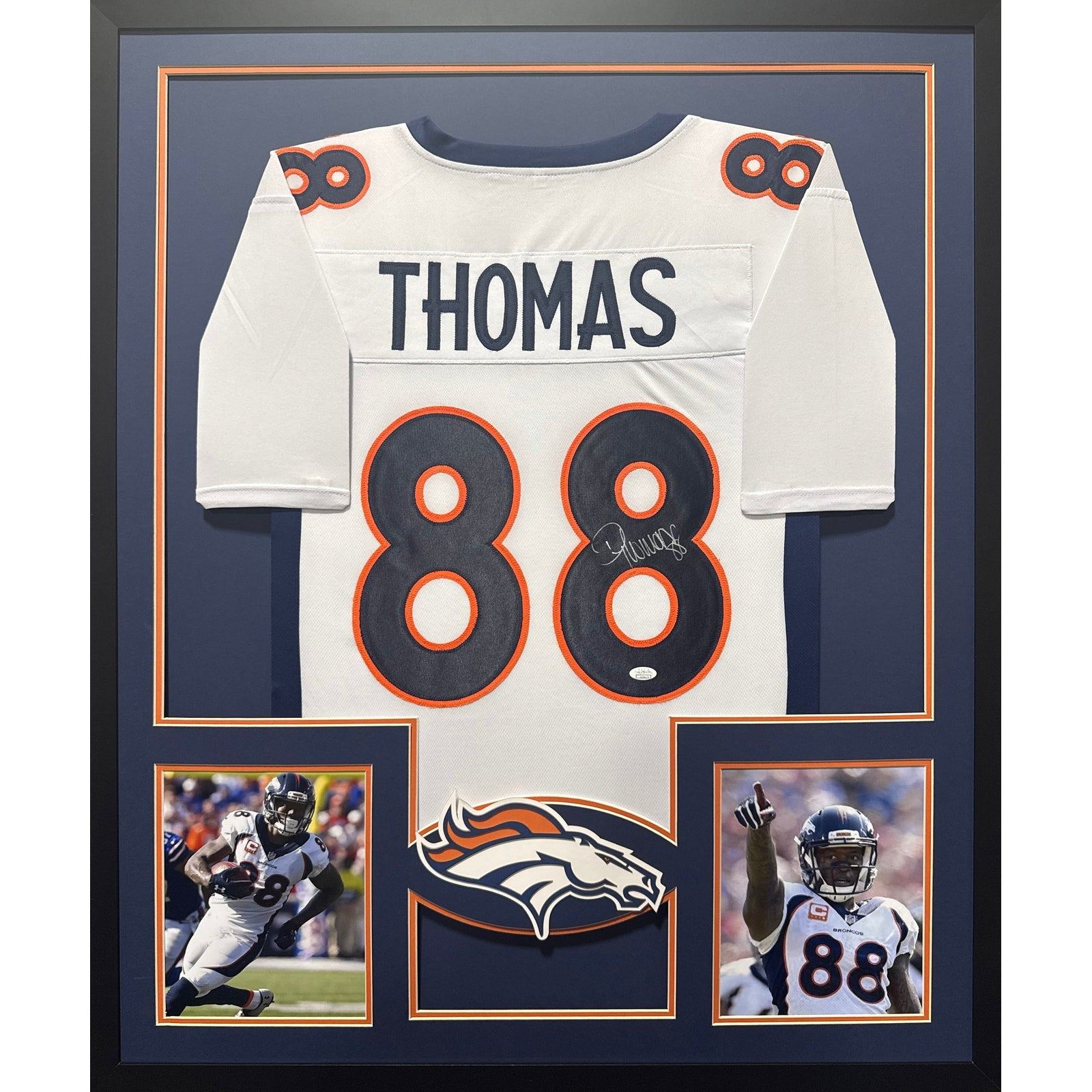 Demaryius Thomas Signed Denver Broncos White Jersey JSA Autographed