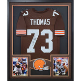 Joe Thomas Framed Signed Jersey Schwartz COA Autographed Cleveland Browns