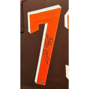 Joe Thomas Framed Signed Jersey Schwartz COA Autographed Cleveland Browns