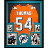 Zach Thomas Framed Signed Jersey Beckett Autographed Miami Dolphins
