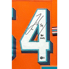 Zach Thomas Framed Signed Jersey Beckett Autographed Miami Dolphins