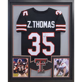 Zach Thomas Framed Signed Jersey JSA Texas Tech Autographed Dolphins