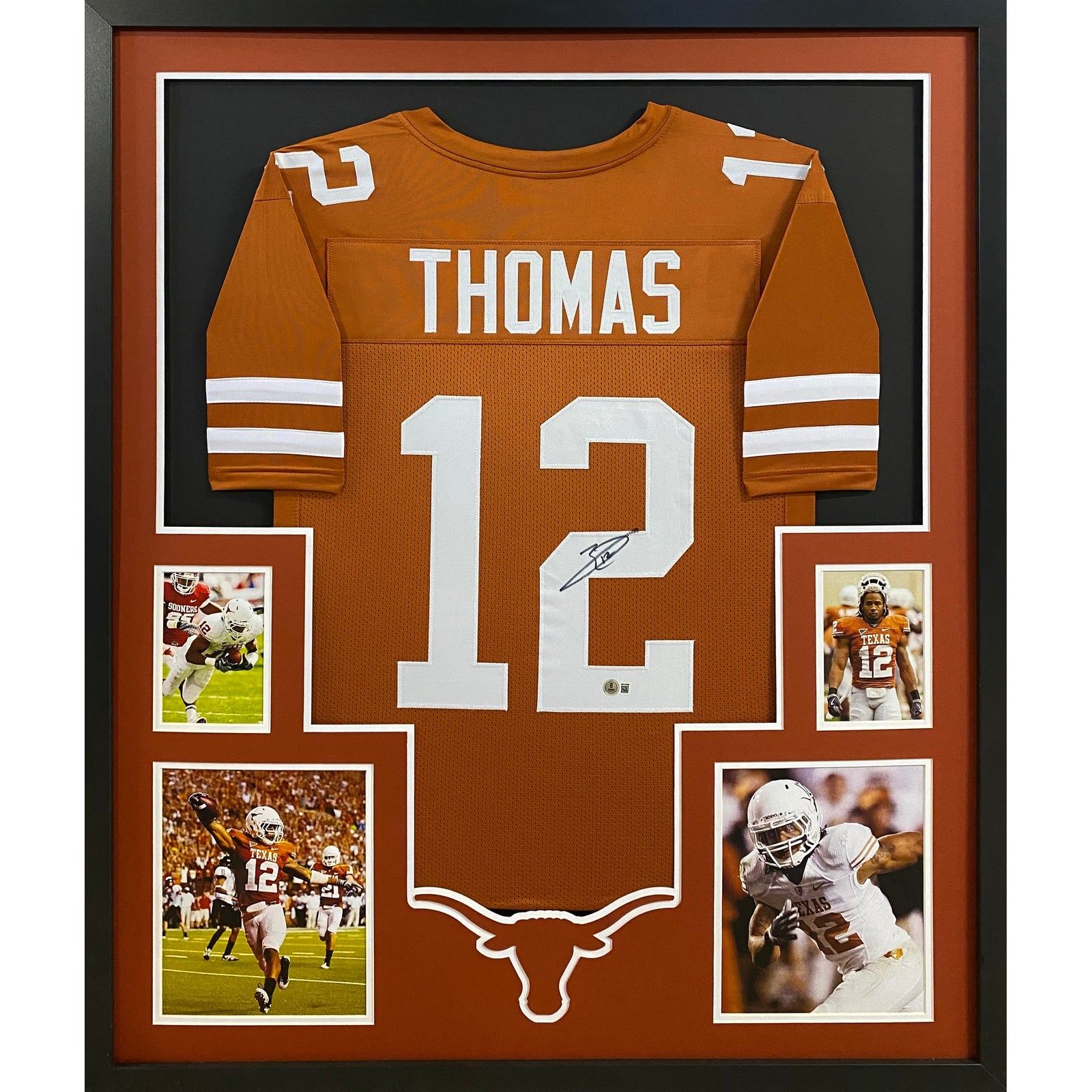 Earl Thomas Framed Jersey Beckett Autographed Signed Texas Seahawks