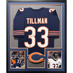 Charles Tillman Framed Jersey Beckett Autographed Signed Chicago Bears