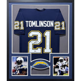LaDainian Tomlinson Framed Jersey Beckett Autographed Signed Chargers 2P