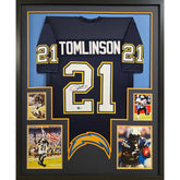 LaDainian Tomlinson Framed Jersey Beckett Autographed Signed Chargers BB
