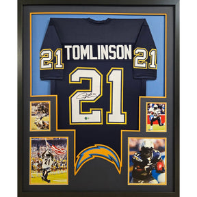 LaDainian Tomlinson Framed Jersey Beckett Autographed Signed Chargers BB