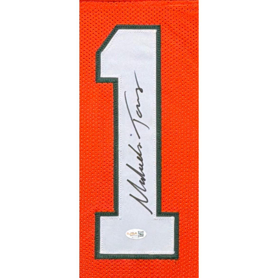 Malachi Toney Framed Signed Miami Hurricanes Jersey JSA Autographed