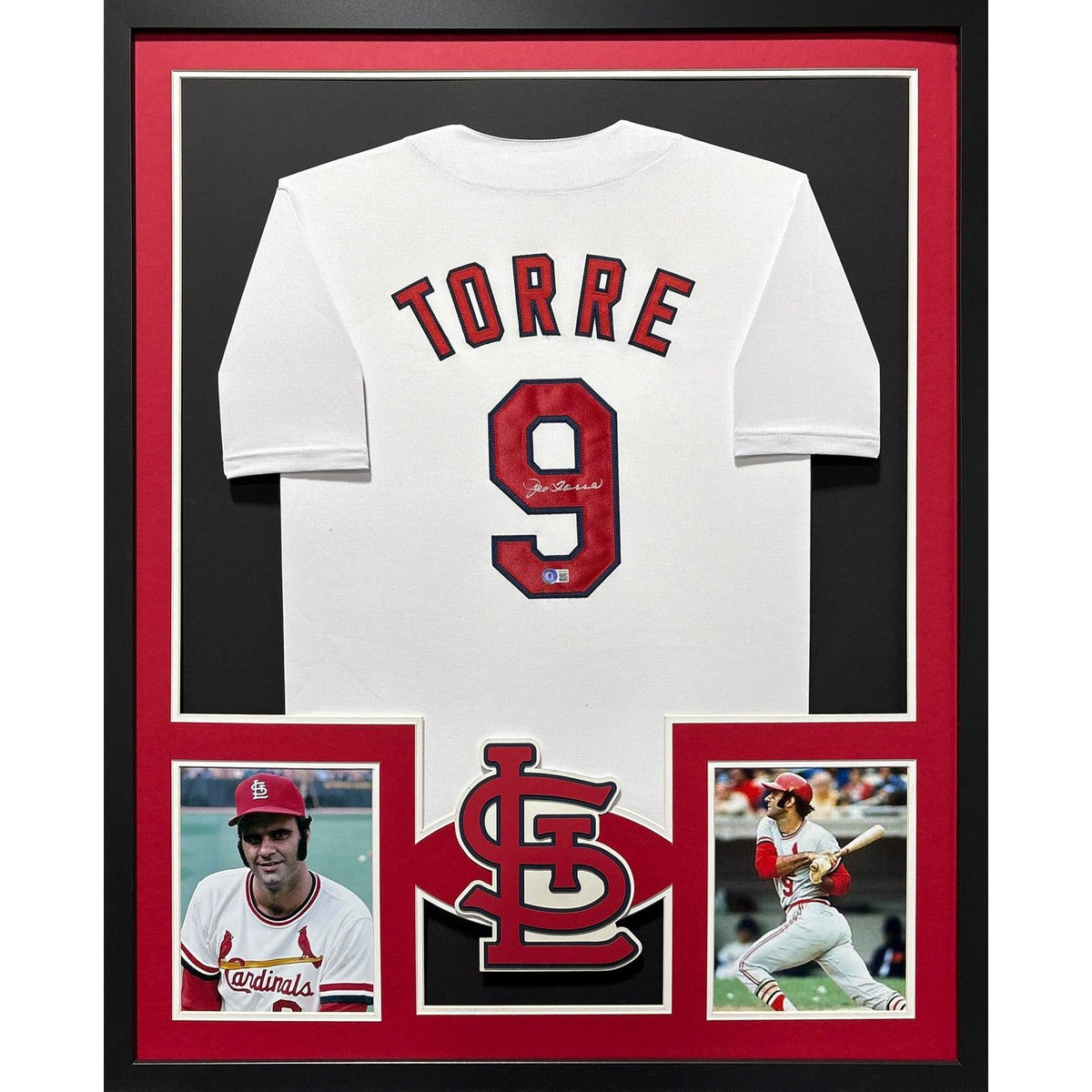 Joe Torre Signed Framed St. Louis Cardinals Jersey Beckett Autographed