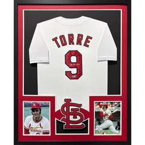 Joe Torre Signed Framed St. Louis Cardinals Jersey Beckett Autographed