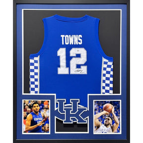 Karl-Anthony Towns Framed Jersey PSA/DNA Autographed Signed Kentucky