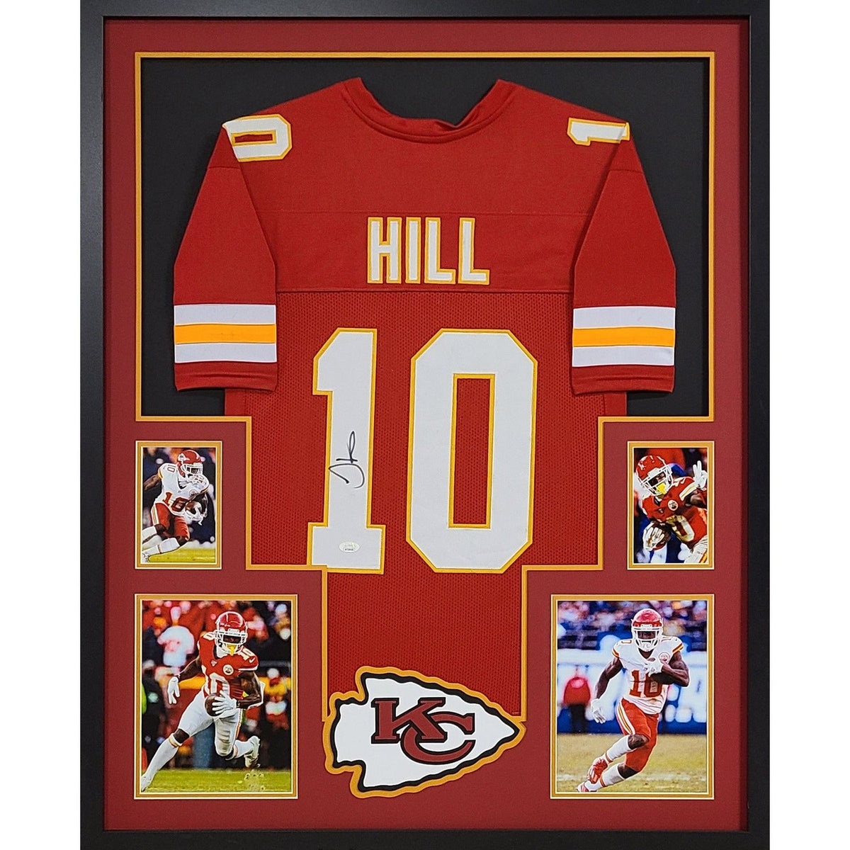 Tyreek Hill Framed Signed Jersey JSA Autographed Kansas City Chiefs