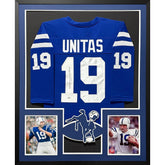 Johnny Unitas Framed Signed Baltimore Colts Jersey PSA/DNA Autographed PA