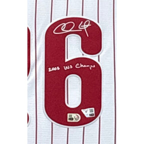 Chase Utley Framed Signed Jersey Fanatics Autographed Philadelphia Phillies