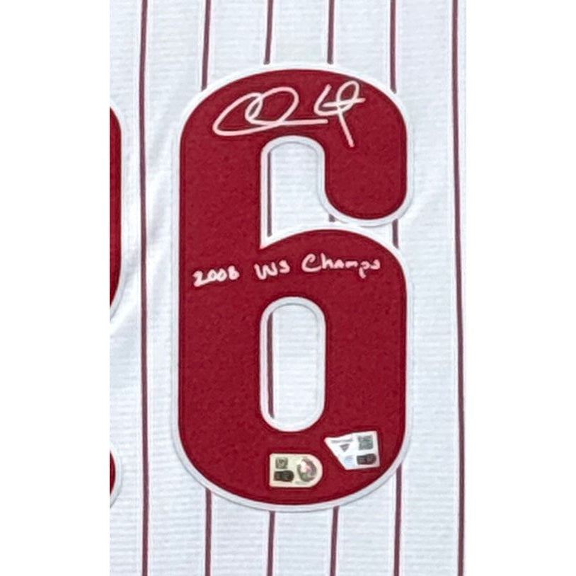 Chase Utley Framed Signed Jersey Fanatics Autographed Philadelphia Phillies