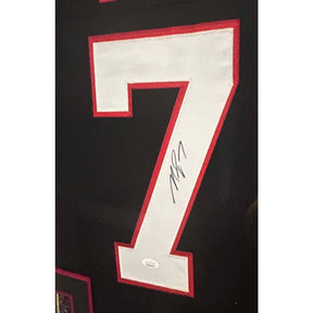 Michael Vick Signed Framed Jersey JSA Autographed Atlanta Falcons TB