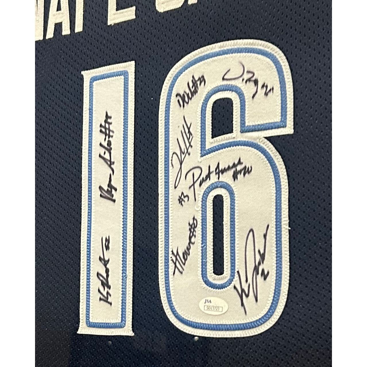 Villanova 2016 Team Signed Framed Jersey JSA Autographed National Champions