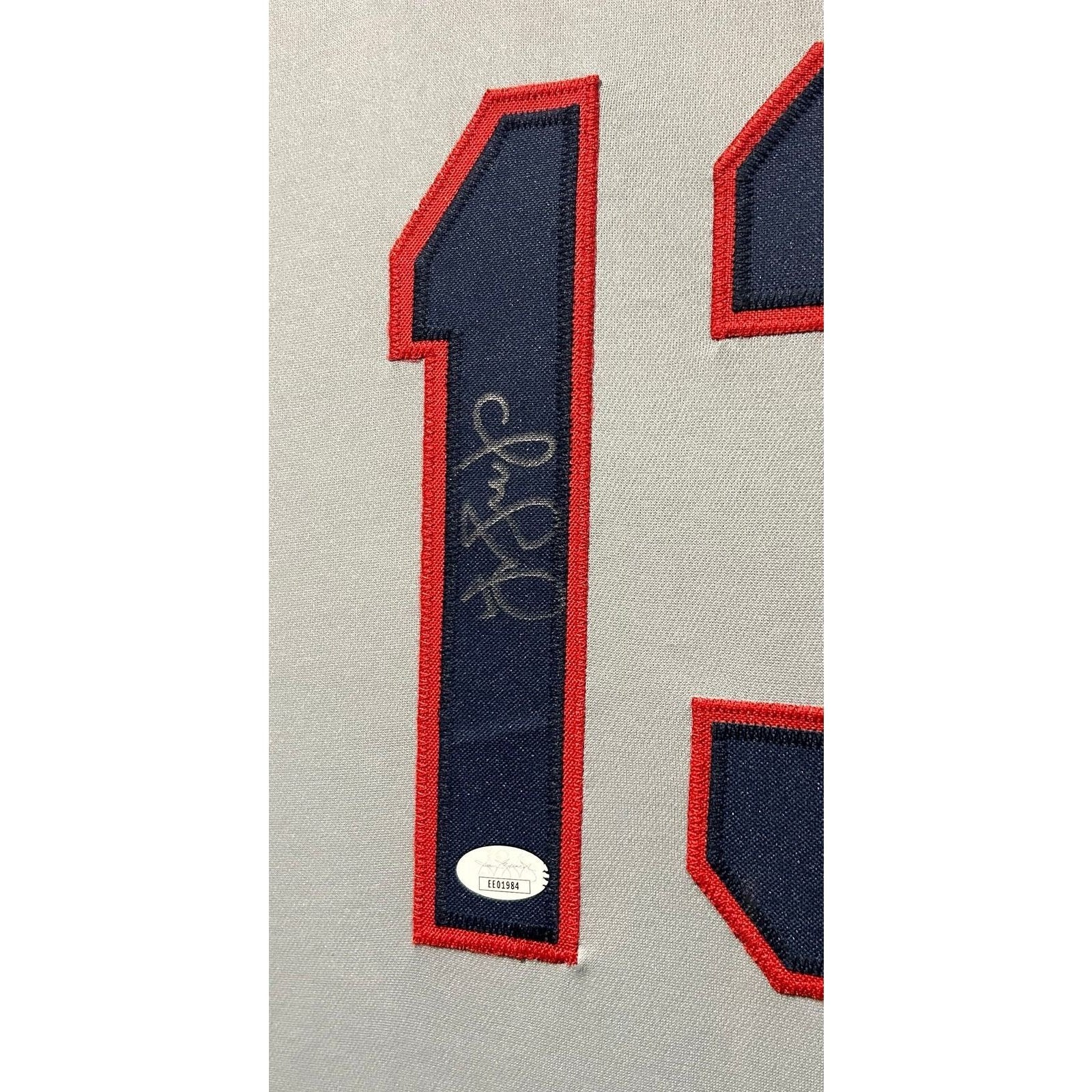 Omar Vizquel Framed Signed Jersey JSA Autographed Cleveland Indians