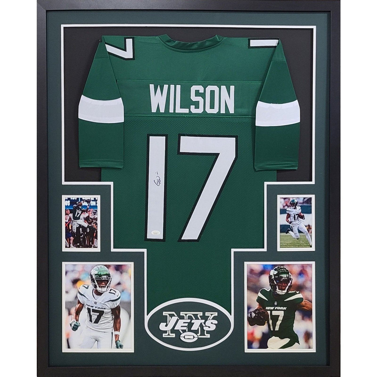 Garrett Wilson Framed Signed Jersey JSA Autographed New York Jets