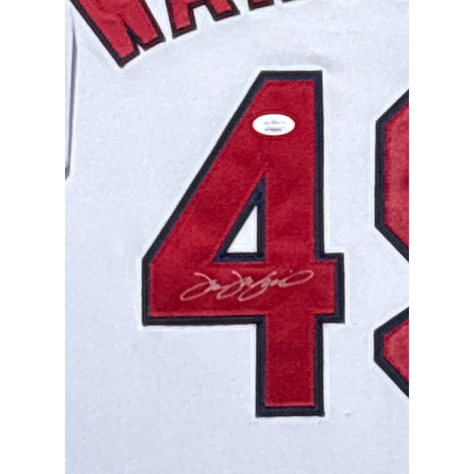 Tim Wakefield Framed Signed White Jersey JSA Autographed Boston Red Sox 2P