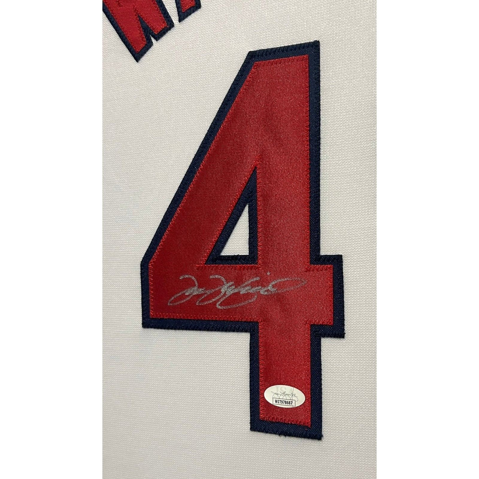Tim Wakefield Framed Signed White Jersey JSA Autographed Boston Red Sox