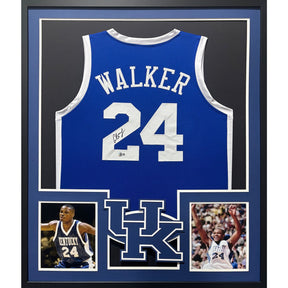 Antoine Walker Framed Signed Jersey Beckett Autographed Kentucky
