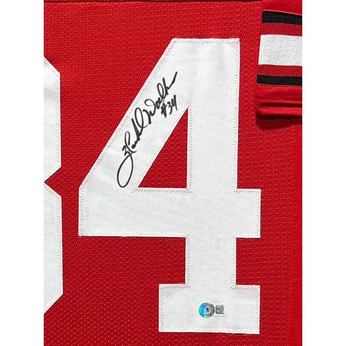 Herschel Walker Framed Jersey Beckett Autographed Signed Georgia